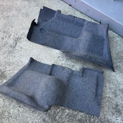 E46 coupe trunk carpet side trim L/R