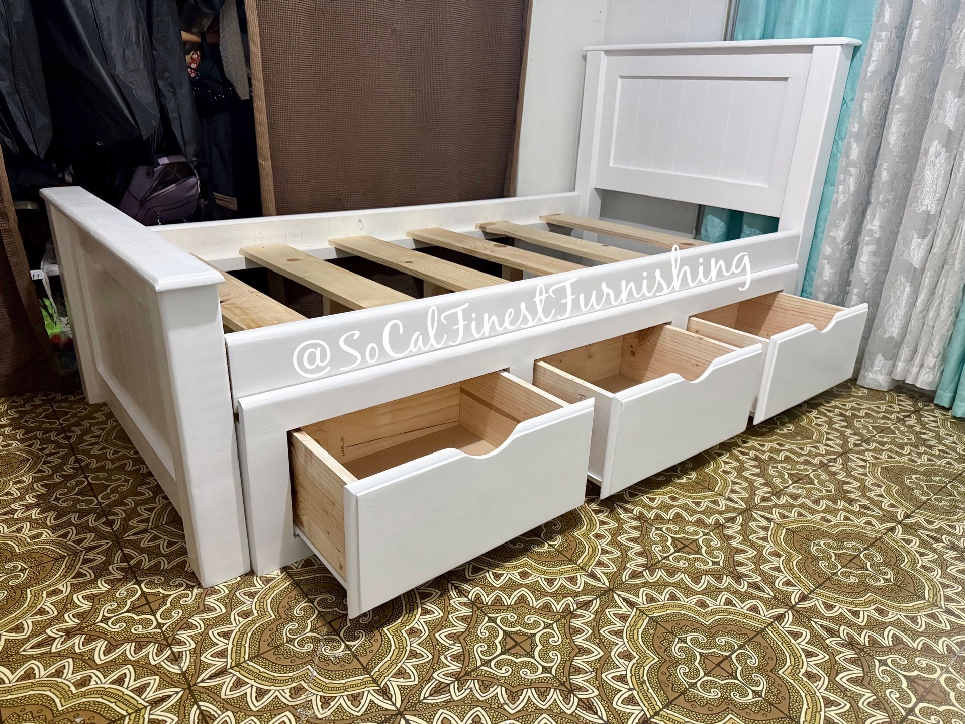 Twin Bed With Drawers