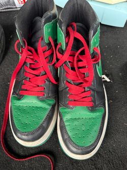 Nike High-Top Sneakers Black Green Red