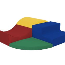 Brand New In The Box- FDP SoftScape Curvy Corner Climber, Indoor Active Play Structure for Toddlers and Kids, Safe Soft Foam for Crawling and Sliding,