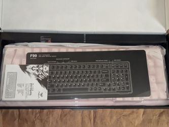 Aula F99 Pink Wireless Mechanical RGB Keyboard, Silent Version, Tri Mode Connection
