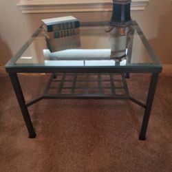 Glass End Table