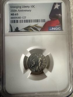 2026-P Emerging Liberty 10C 250th Anniversary MS 65 NGC Graded