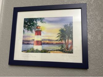 Coastal wall art - Like new!