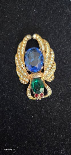Vintage insect/bug rhinestones brooch