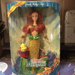  “Vintage 2000 Disney The Little Mermaid Seaside Holiday Ariel Doll Mattel #29398 NEW in Box”