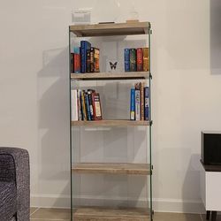 Two Glass Book Shelf 