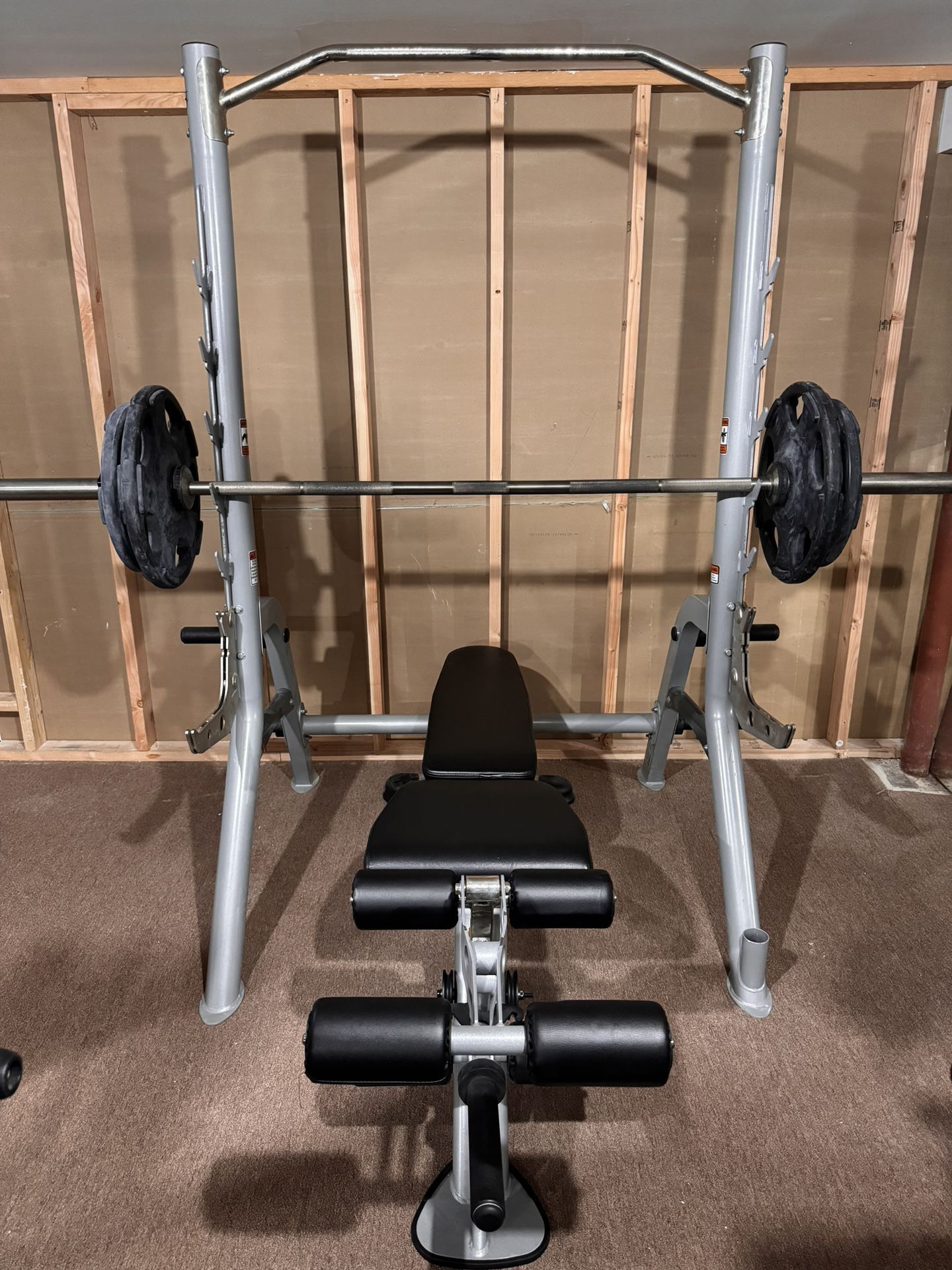 Hoist Fitness Squat Rack, Bench Gym Equipments