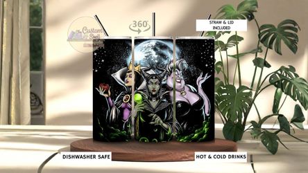 Iconic Female Villains 20 Oz Stainless Steel Tumbler (READ DESCRIPTION)