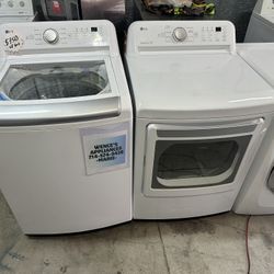 LG WASHER AND GAS DRYER 