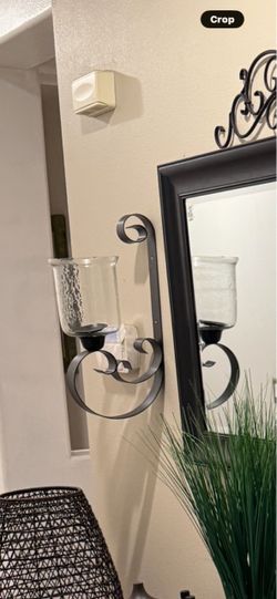 candle wall  black