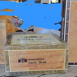 Vintage Wooden Cigar Boxes - No Cigars But Great Boxes