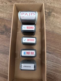 Self inking office rubber Stamps