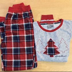 Boys Eddie Bauer Christmas Pajama Set Xl 18/20
