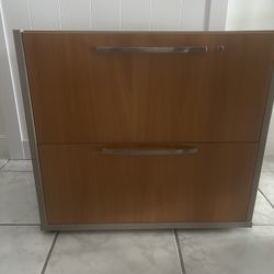 Wood Filing Cabinet 