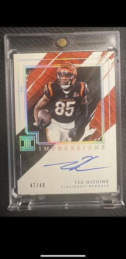2022 Panini Impeccable Tee Higgins Impressions Auto 47/49 Bengals Auto 