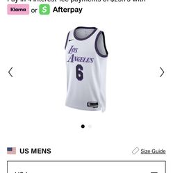 Clean Lakers Jersey Size Large 