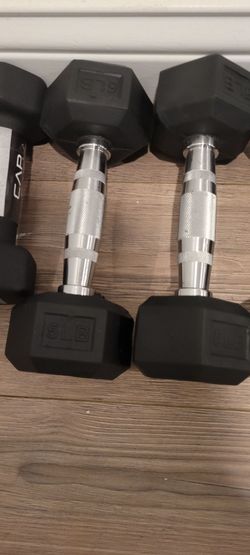 5lb rubber dumbells