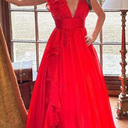 Vestido De Fiesta /Rojo