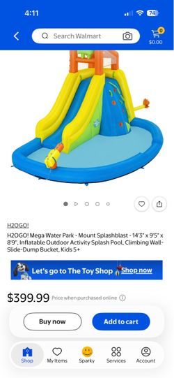 H2OGO! Mega Water Park Mount Splashblast Inflatable