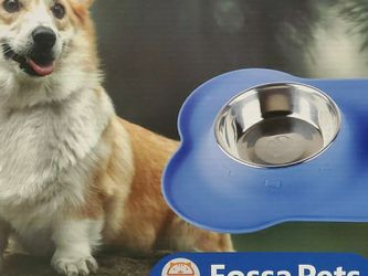 Dog Bowl: 2 Dog Stainless Bowls