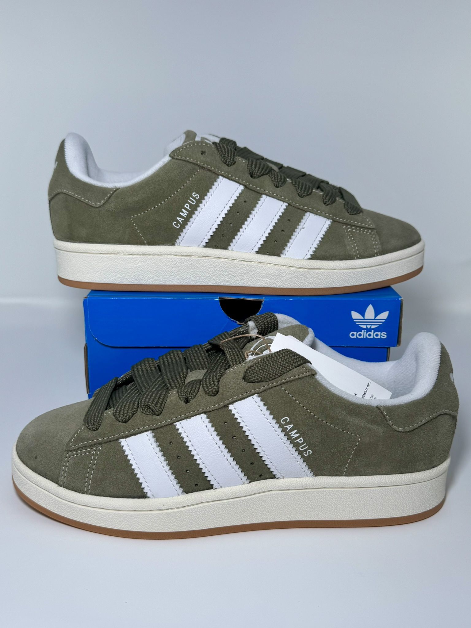 Adidas Campus 00 Olive Strata Gum Size 9 New