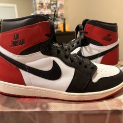 Size 15 Air jordan 1 Black Toe 2025