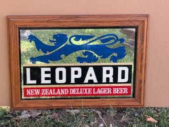 Leopard Beer mirror