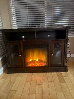 Electric fireplace TV stand