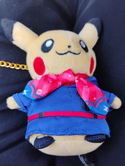 Pikachu Plush in Blue Outfit