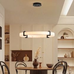 24” Modern LED Pendant Light Round Hanging Chandelier with Adjustable Height [NEW] **Assembly Req** 