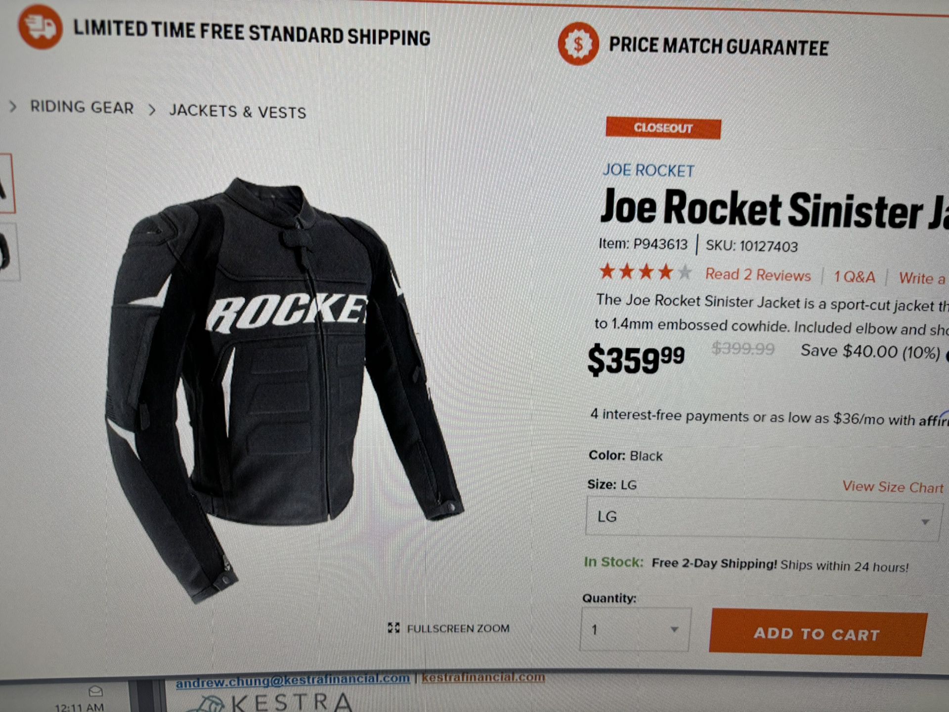 Motorcycle Jacket - Joe Rocket Like New!!!