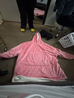 Comfy snuggle oversided wearable blanket with hood