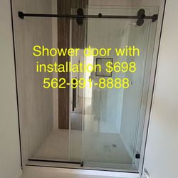 Frameless Shower Door Single Slides 