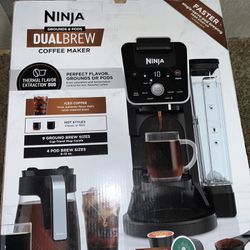 Ninja - DualBrew 12-Cup Coffee Maker with K-Cup compatibility and 3 brew styles - Black