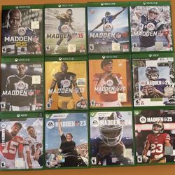 Madden Football (Xbox) 12 Games 
