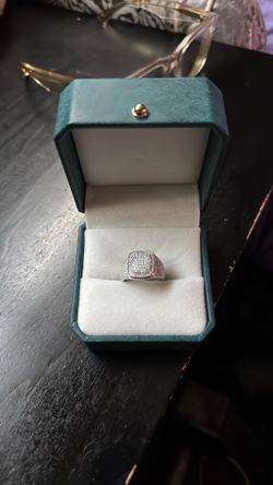 2 Ct. Sterling Silver Moissanite Ring 