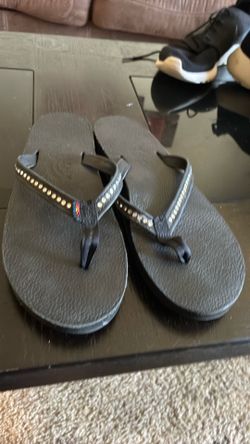 Women rainbow sandals (black w8)