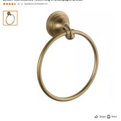 Delta

Linden Wall Mounted Towel Ring in Champagne Bronze

