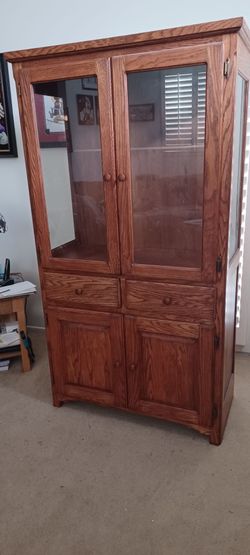 Oak cabinet