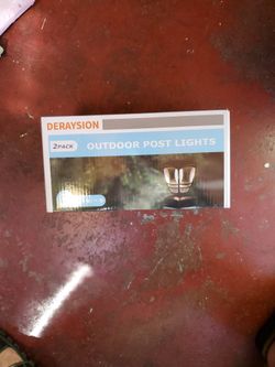 Solar post lights pack of 2