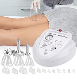 Vacuum Therapy Cupping Machine 30 Cups 3 Metal Gua Sha Handles for Salon SPA...