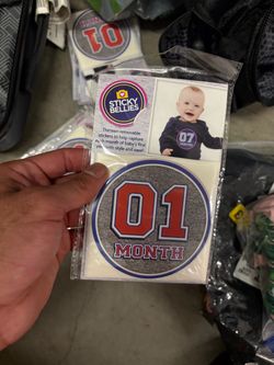 Baby monthly sticky bellies