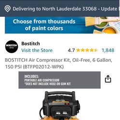 BOSTITCH Air compressor With Gun 