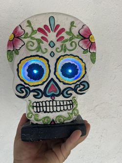 Collectible Authentic Clay Hand-Painted Mexican Skull | ONE Medium Calavera | Dia de Muertos | Day of The Dead | Cinco de Mayo