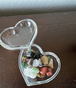 Glass Heart Trays 