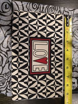 Brighton Love canvelas pouch, makeup holder  wristlet