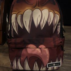 Brown Graphic Space Junk Bookbag