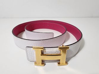 Hermès Reversible H B. Kit - White B. 45" in