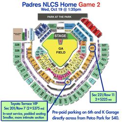 San Diego Padres NLCS Game 2 (Sold Out on Ticketmaster)